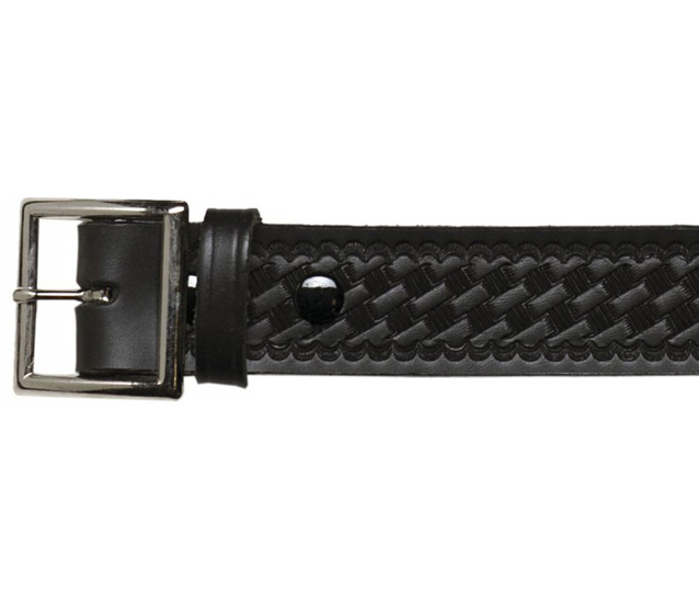 Black Basketweave Leather Belt – 1 1/2″ – Bandera USA, Fine Leather and ...