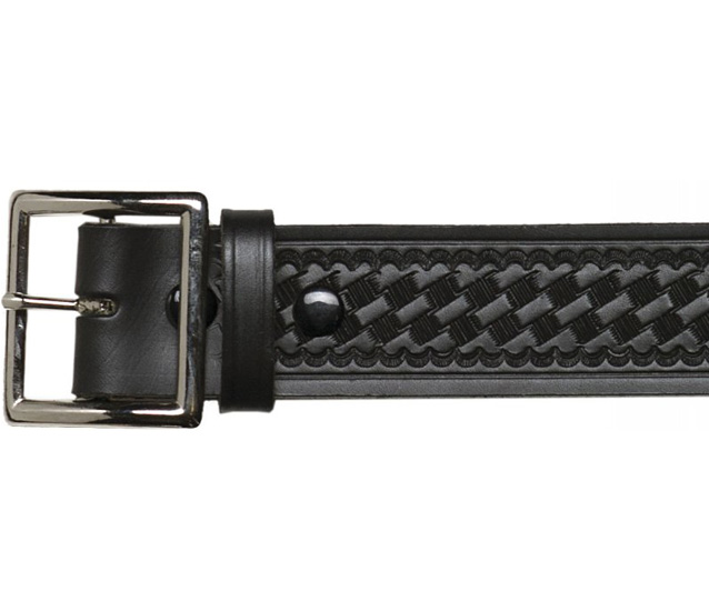 Black Basketweave Leather Belt – 1 3/4″ – Bandera USA, Fine Leather and ...
